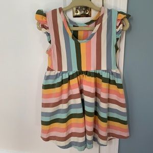 Hanna Andersson Striped Dress with Pockets